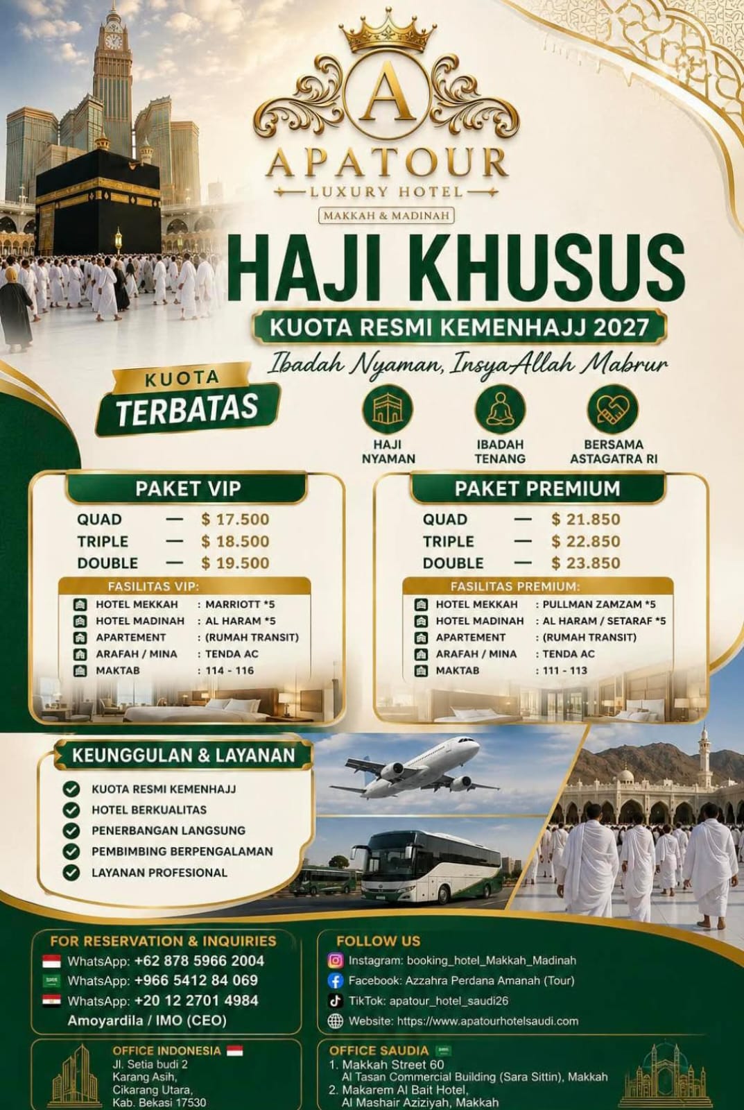 HAJI NON QUOTA 2027 (VISA MUJAMALAH/DAKHILI)